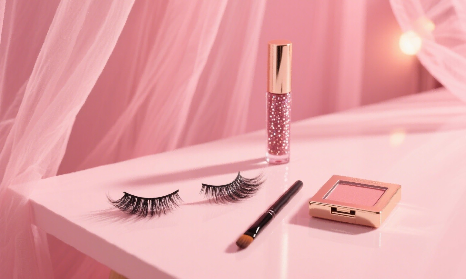 False Eyelashes with LED Lights: Glow-in-the-Dark Styles for Night Events